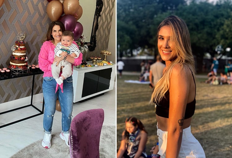 Daniela Ospina está en Italia con mamá e hijo de James Rodríguez