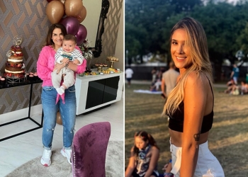 Daniela Ospina está en Italia con la mamá y el hijo de James Rodríguez