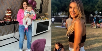 Daniela Ospina está en Italia con la mamá y el hijo de James Rodríguez