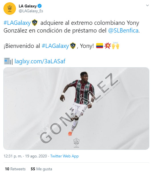 Los Angeles Galaxy, Yony González, presentación, MLS
