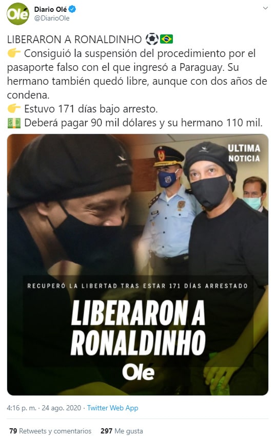 Ronaldinho, Olé