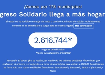¿Por qué la página del Ingreso Solidario no actualiza beneficiarios?