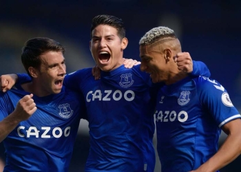 Crystal Palace vs. Everton, con James Rodríguez de titular