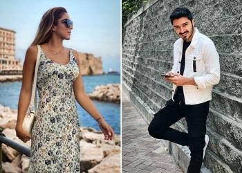 Daniela Ospina y Harold Jiménez celebraron dos años de relación
