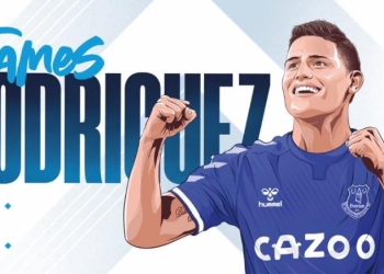 James Rodríguez ya firmó y es nuevo jugador del Everton