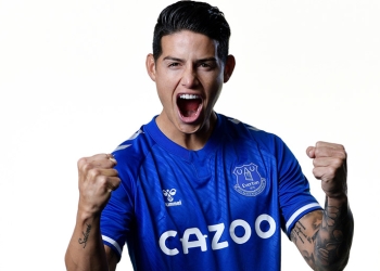 James Rodríguez se unió a los entrenamientos del Everton FC