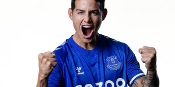 James Rodríguez se unió a los entrenamientos del Everton FC