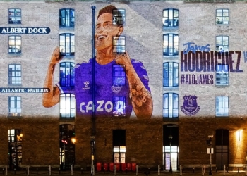Llegada de James Rodríguez al Everton FC se celebró en Bogotá y Liverpool