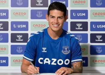 El tiempo que dura el contrato de James Rodríguez con el Everton
