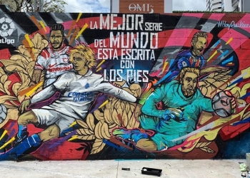 LaLiga celebra el regreso del fútbol con proyectos de arte urbano en América Latina