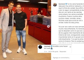Lionel Messi, su mensaje para Luis Suárez y directivos del Barcelona