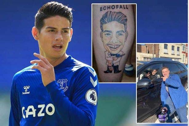 Hincha del Everton y su explicación al tatuaje de James Rodríguez