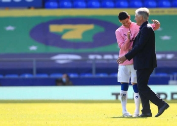 Lo que dijo Carlo Ancelotti sobre el primer gol de James en Everton