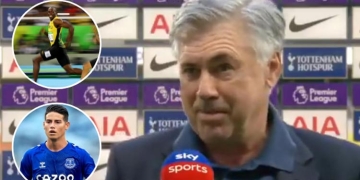 James Rodríguez, Ancelotti y la respuesta mencionando a Usain Bolt