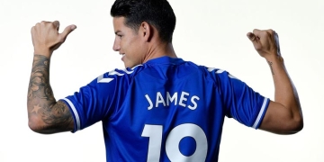 Premier League: titular de Everton en el debut de James Rodríguez