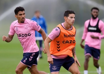¿Cómo formaría el Everton con Yerry Mina y James Rodríguez?