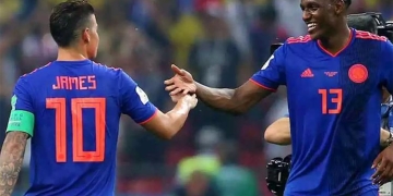 ¿Qué pasó la última vez que jugaron juntos Yerry Mina y James Rodríguez?