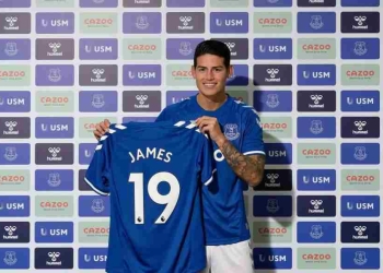 ¿Dónde comprar la camiseta del Everton con el 19 de James?