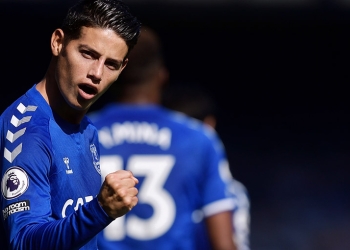 El clásico contra el Liverpool, siguiente reto de James Rodríguez y el Everton