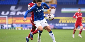 James Rodríguez, el mejor jugador del Everton