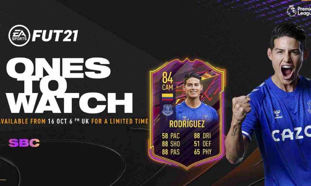 James Rodríguez está en el equipo de Ones to Watch