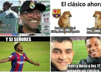 Los memes que dejó el clásico Barcelona FC vs. Real Madrid