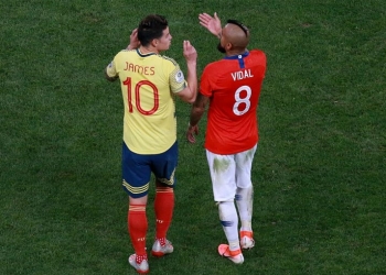 El día en que Arturo Vidal apoyó a la Selección Colombia… ¡por James Rodríguez!