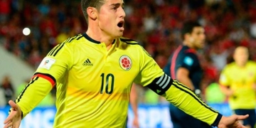 James Rodríguez y su récord en Chile con la Selección Colombia