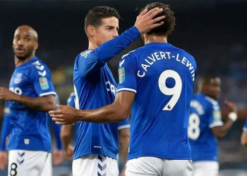 ¡Los únicos que en Europa marcaron más que James Rodríguez y Calvert-Lewin!