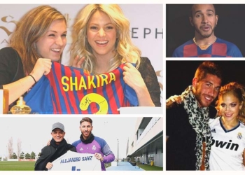 Hinchas famosos de Barcelona y Real Madrid