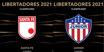 Independiente Santa Fe y Junior de Barranquilla clasificaron a la semifinal de la Liga BetPlay y aseguraron un cupo a Copa Libertadores.
