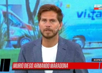 El llanto de Sebastián Vignolo en vivo tras la muerte de Maradona