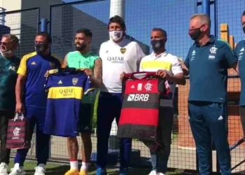 'Gabigol' y su intercambio de camisetas con Boca Juniors