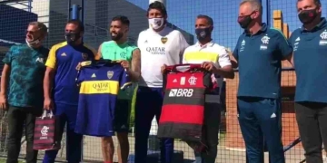 'Gabigol' y su intercambio de camisetas con Boca Juniors