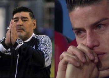 James Rodríguez y la emotiva despedida a Maradona