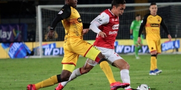 Larry Angulo, Independiente Santa Fe 3-0 DIM, Liga BetPlay 2020