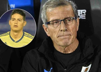 Lo que dijo Tábarez sobre Colombia y James Rodríguez