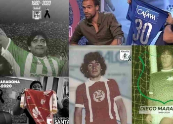 Los mensajes de los clubes colombianos tras muerte de Maradona