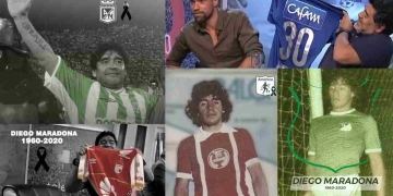 Los mensajes de los clubes colombianos tras muerte de Maradona