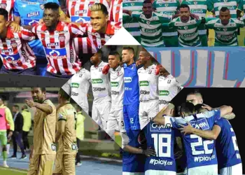 Nóminas titulares de los cinco equipos que pelean por la clasificación