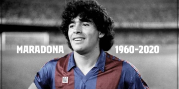 El FC Barcelona despide a Diego Maradona