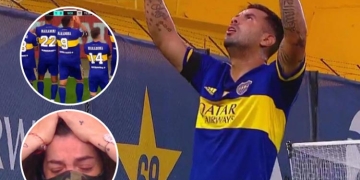 Edwin Cardona: doblete con Boca, festejo para Maradona y lágrimas de Dalma
