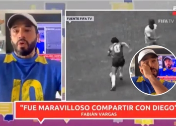 Fabián Vargas, su llanto por Maradona y el gran tesoro que le dejó Diego