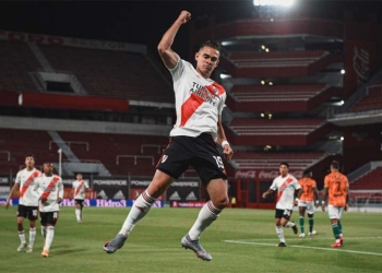 Rafael Santos Borré alcanzó un récord con River Plate