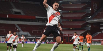 Rafael Santos Borré alcanzó un récord con River Plate