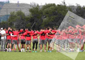 Carta de apoyo a jugadores de Santa Fe antes del partido ante América