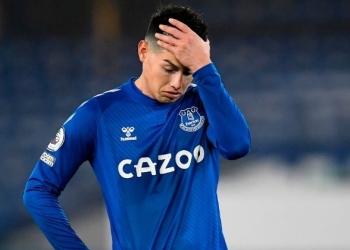 James Rodríguez no pasó nueva prueba médica en Everton