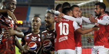 Formaciones titulares de América y Santa Fe para la primera final