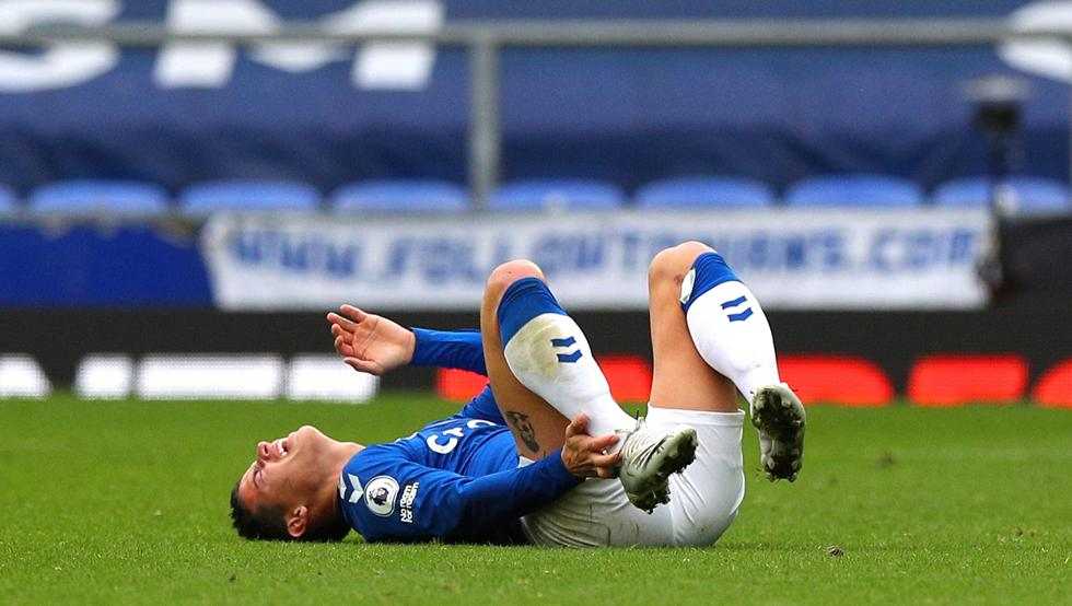 James Rodíguez sigue siendo baja para el Everton, confirmó Carlo Ancelotti