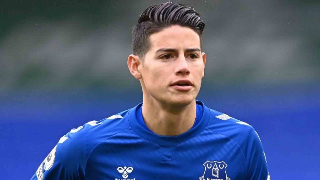 James Rodríguez, baja del Everton en lo que resta del año